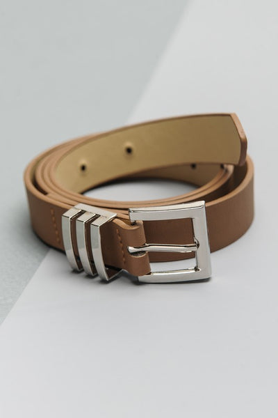 Square Buckle Leather Belts