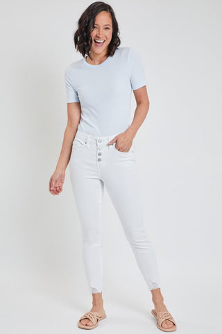 Jen's Buttonfly Jeans White