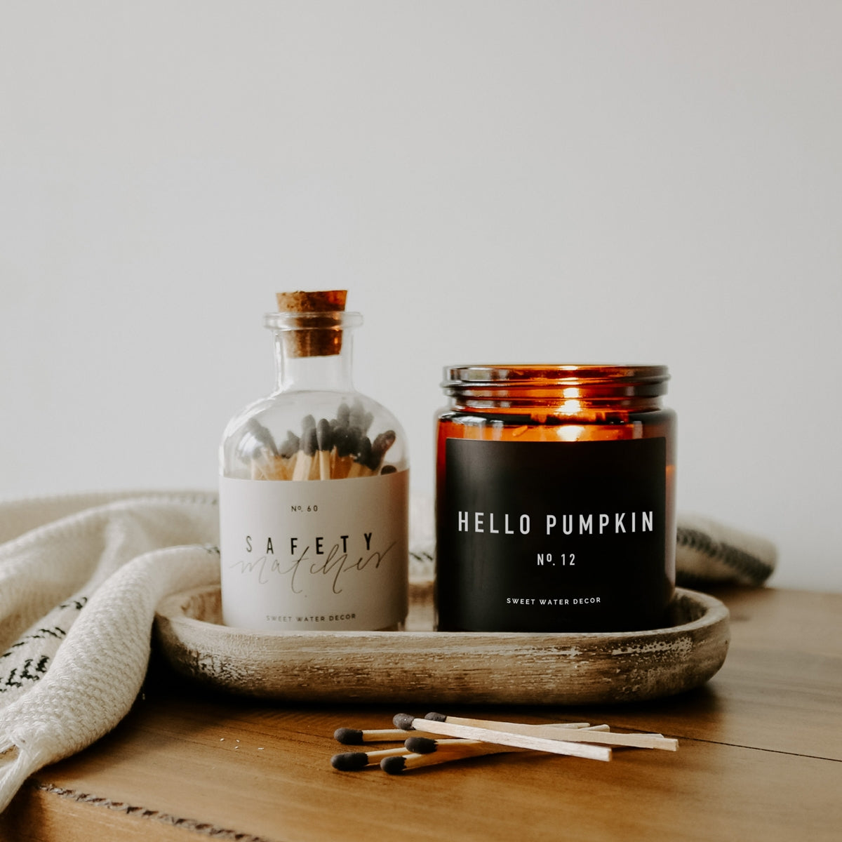 Hello Pumpkin Soy Candle | Amber Jar
