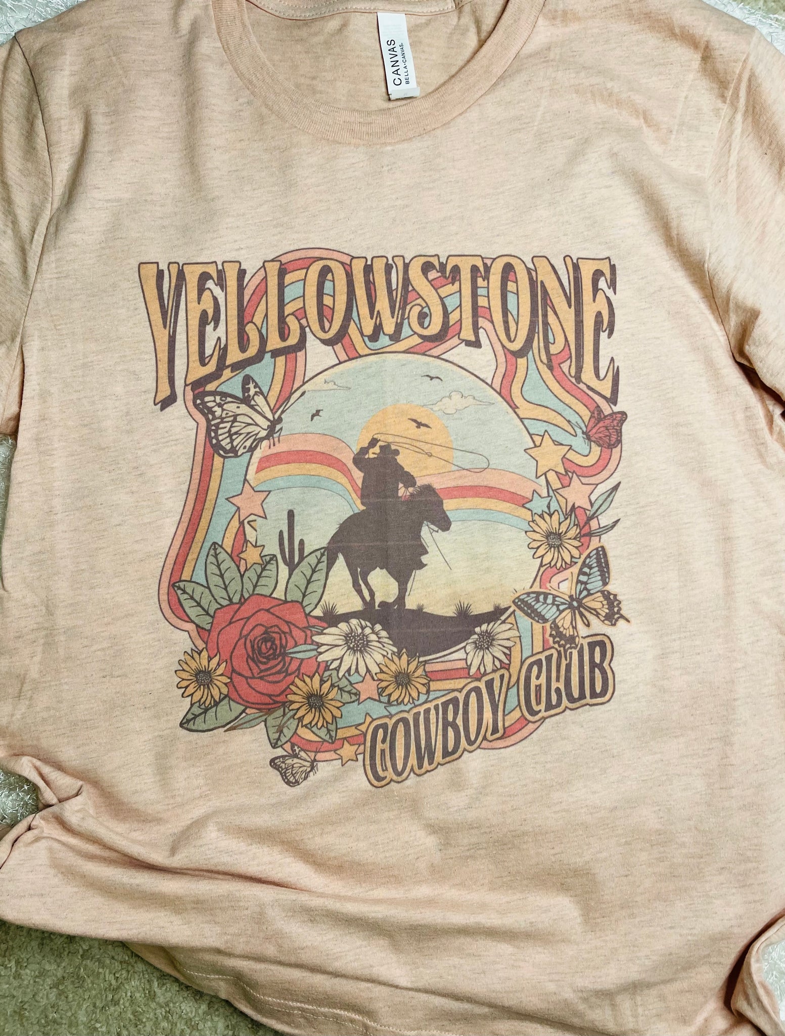 Vintage Yellowstone Cowboy Club Tee