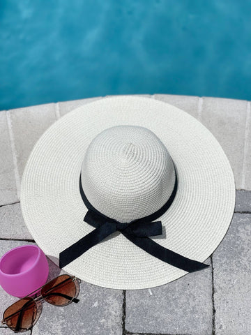 Sunny Shade Beach Hat "Off White"