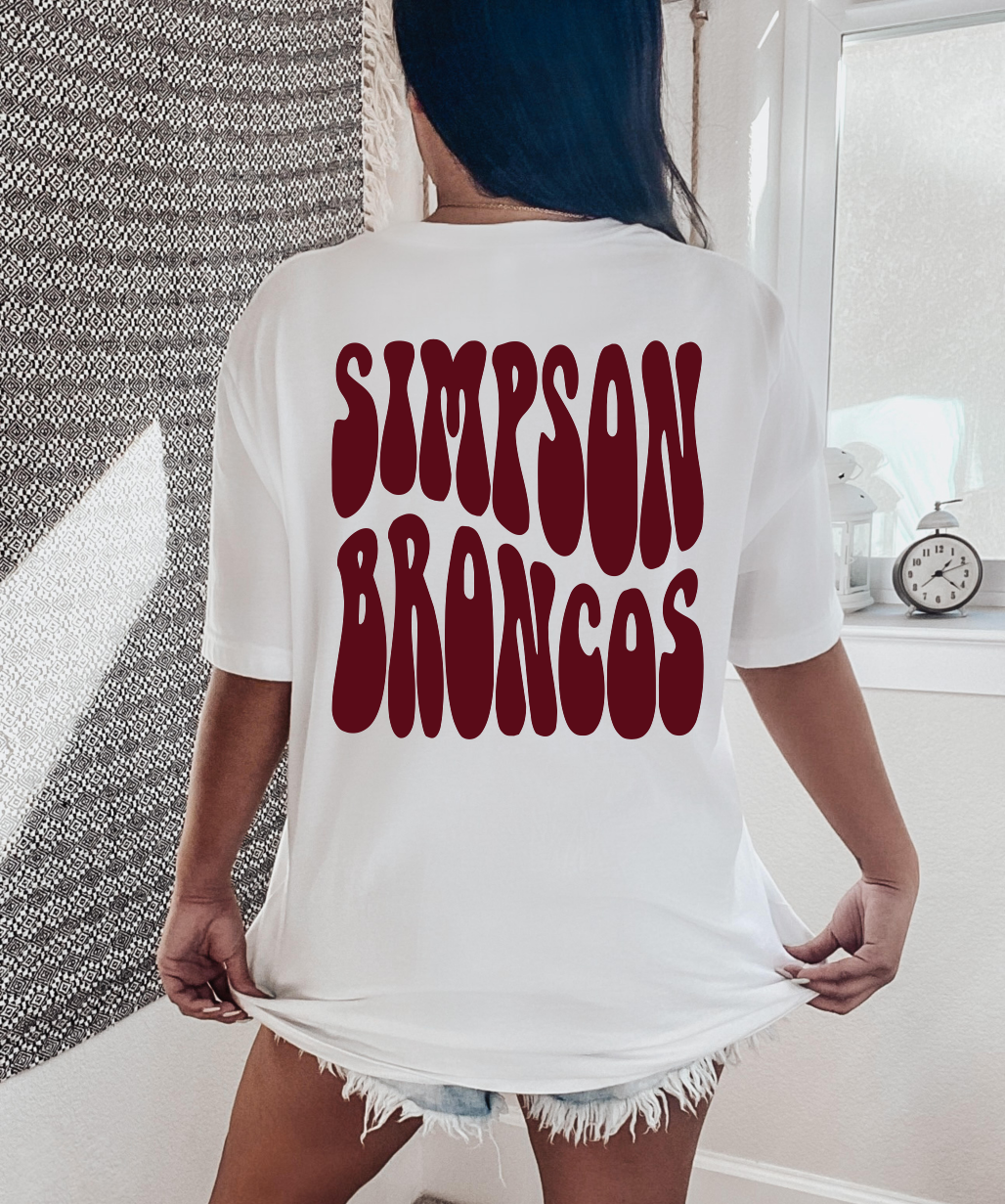 Simpson Broncos Retro Tee